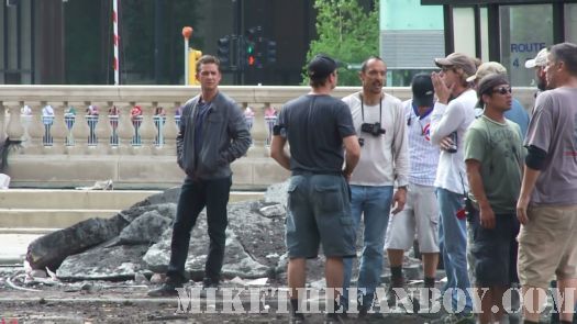 Transformers 3 Shia LaBeouf Josh Duhamel Rare Chicago Shooting On set