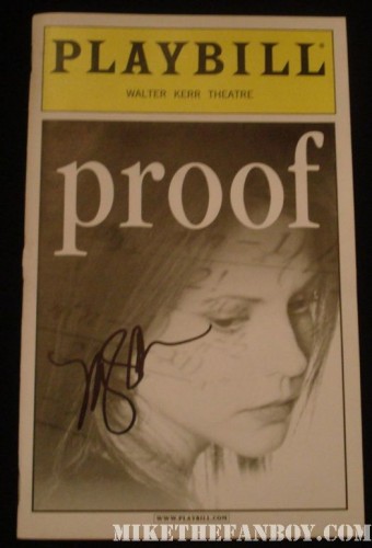 Mary Louise Parker signed proof broadway playbill