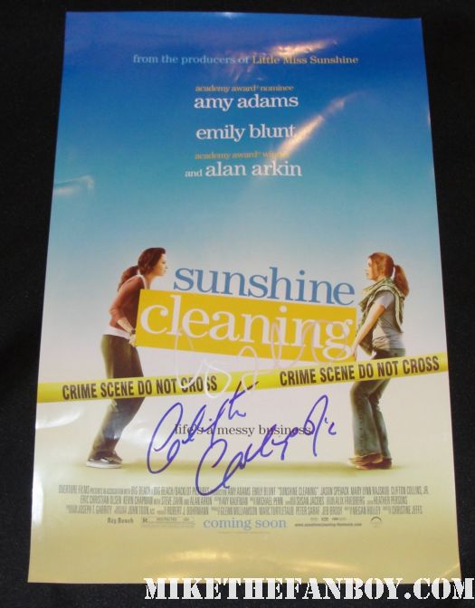 sunshine cleaning amy adams cast signed mini poster movie promo rare 