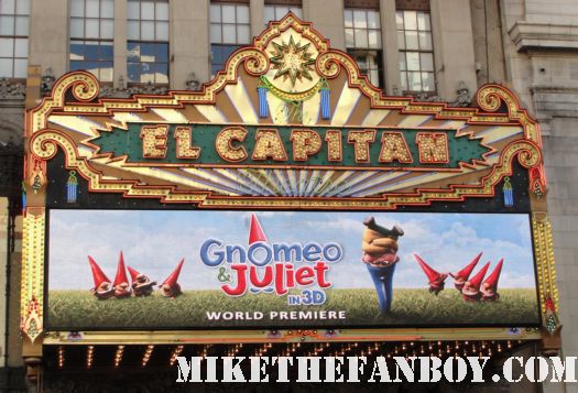 james mcavoy emily blunt gnomeo and juliet world premiere rare hand signed marquee el capitan