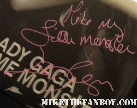 lady gaga signed autograph fame monster rare lenticular promo poster signed autograph rare purple paint pen sharpie