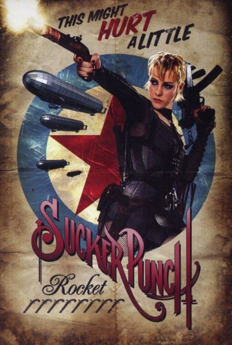 Jena Malone Sucker Punch individual mini promo retro movie poster one sheet Rocket sexy hot