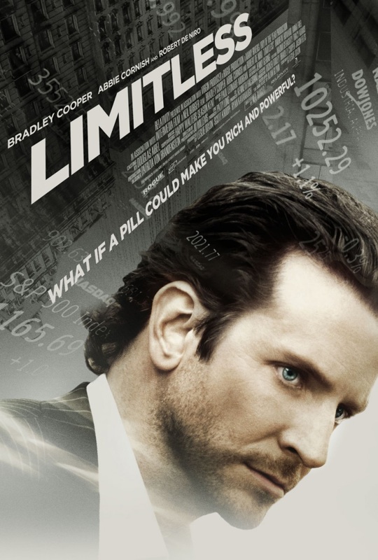 limitless promo one sheet movie poster bradley cooper alias valentines day will tippen hangover shirtless sexy hot rare naked