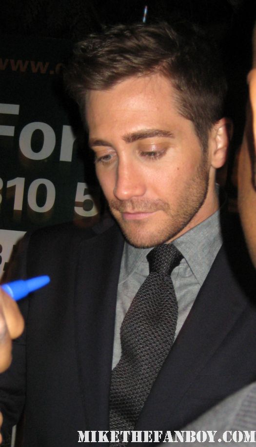 Jake Gyllenhaal signed autograph sexy hot rare fans source code jarhead donnie darko bubble boy rare promo poster 