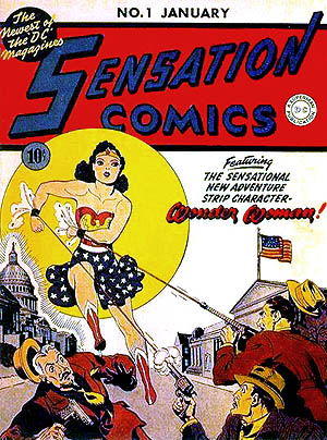 sensation comics wonder woman rare first issue comic book rare sexy rare promo rare 