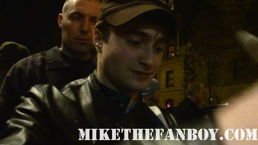 daniel radcliffe sexy hot young harry potter star signs autographs at the stage door for fans after a showing of how to succeed in business in new york city