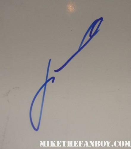 John travolta signed autograph grease rare promo die cut it's the word hot michael pulp fiction rare blue pen