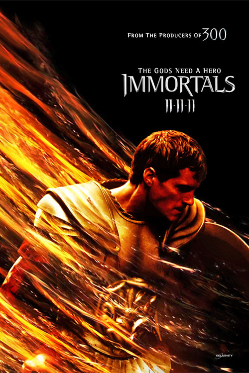 Henry Cavill individual one sheet movie poster Immortals rare one sheet movie poster rare promo superman zack snyder rare 
