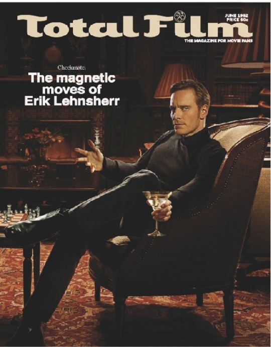 michael fassbender x men first class signed autograph total film retro style magazine cover hot magneto rare jane eyre w magazine