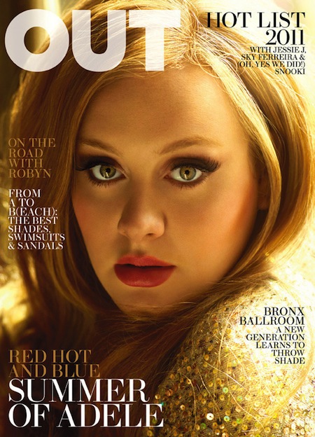 pop singer adele on the cover of out magazine june 2011 rare sexy hot promo 19 21 rolling in the deep chasing pavements rare photo shoot promo magazine cover british pop singer fiesty vinyl promo cd 