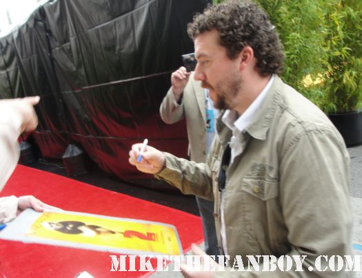 danny mcbride from eastbound and down and pineapple express signing autographs at the kung fu panda 2 premiere in hollywood rare promo