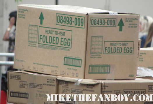 mcdonald's Ready to heat folded egg supply boxes rare large cartons egg mcmuffin rare ugh kung fu panda 2 premiere
