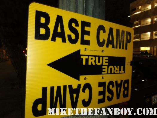base camp sign on the true blood season 4 location rare anna paquin rare promo on location mike the fanboy rare hot alexander skarsgard stephen moyer promo