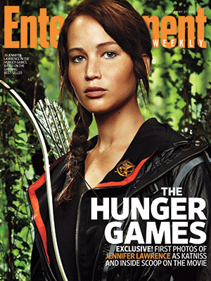 Jennifer lawrence as katniss everdeen on the cover of entertainment weekly May 2011 hunger games rare hot sexy promo poster still one sheet sexy mockingjay liam hemsworth promo hot hunger games book kristen bell
