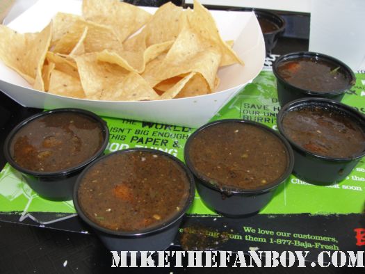 eathing chips and salsa at the baja fresh while waiting for bradley cooper at the hangover part II movie premiere rare signed autograph