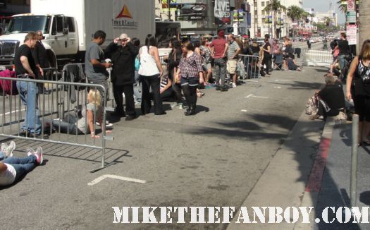the crowd gathering at the hangover part II movie premiere in hollywood fan pens signed autograph bradley cooper rare hot sexy abs shirtless promo