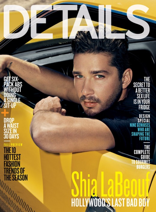 Shia LaBeouf in a sexy hot photo shoot for details magazine august 2011 rare promo photo hot shirtless promo transformers 3