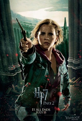 Hermione-Granger-in-Harry-Potter-and-the-Deathly-Hallows-Part-2-emma watson rare promo individual promo mini poster hot sexy fighting promo poster one sheet hot photo shoot