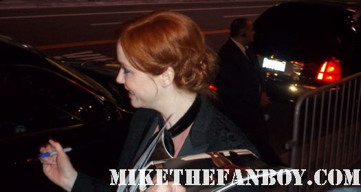 man men star Christina hendricks signs autographs for fans hot sexy rare life as we know it redhead sexy hot emmy rare promo joan sexy photo shoot