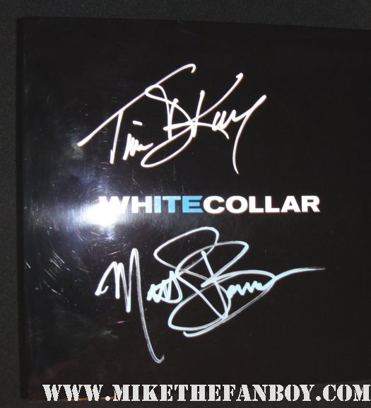 time dekay and matt bomber hand signed autograph promo white collar game board set usa