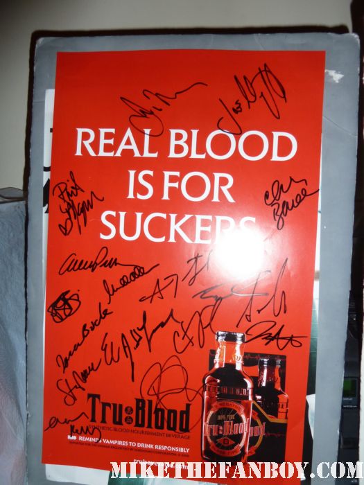 true blood season 4 true colors promo poster signed autograph anna paquin alexander skarsgard stephen moyer joe alcide