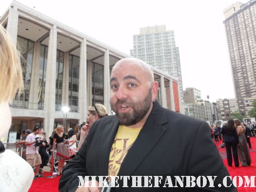 Duff Goldman from Food Network's Ace of Cakes at the harry potter the harry potter and the deathly hallows part 2 new york movie premiere waiting fans for the red carpet daniel radcliffe