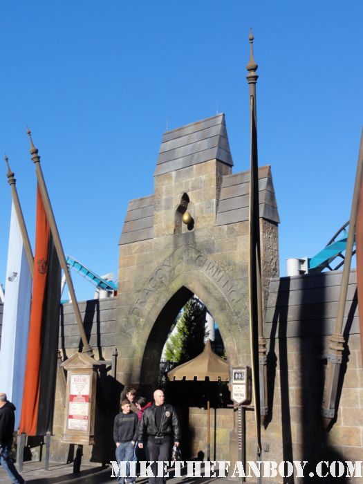 entrance to the wizarding world of harry potter at universal studios orlando florida