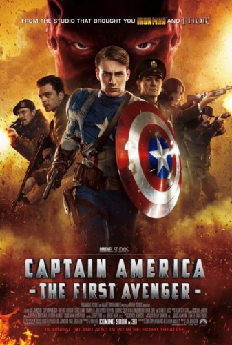 captain_america_the_first_avenger rare promo one sheet movie poster promo version 3 chris evans hot sexy hugo weaving red skull