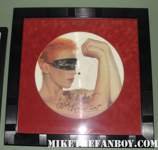 annie lennox signed autograph eurythmics sweet dreams picture disc promo vinyl rare