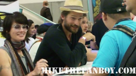 Lena Headey (Cersei Lannister), Nikolaj and Kit at the game of thrones autograph signing at the warner bros booth san diego comic con  2011 sdcc 2011