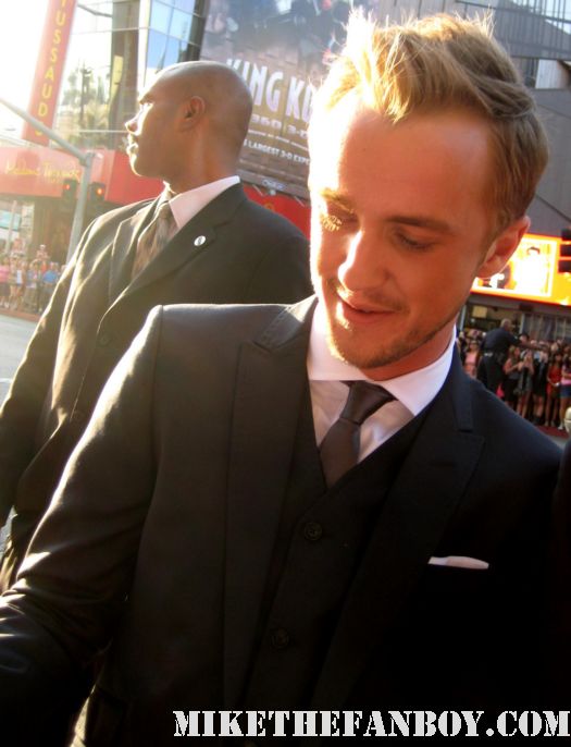 the sexy tom felton draco from harry potter signing autographs at the rise of the planet of the apes world premiere hot sexy tom felton photo shoot