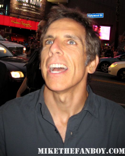 Ben Stiller signs autographs for fans at the 30 minutes or less world movie premiere rare promo dodgeball night at the musuem meet the parents rare along came polly