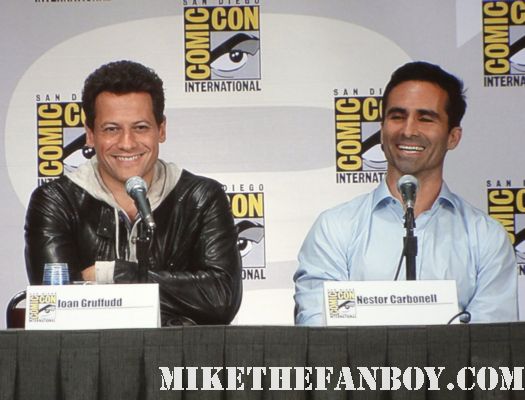 The cast of ringer at the san diego comic con 2011 panel sdcc 2011  Ioan Gruffudd (Horatio Hornblower, Fantastic Four) and Nestor Carbonell (Lost, The Dark Knight)…