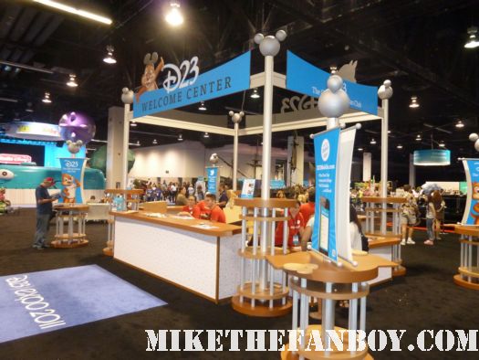 the Welcome Center at the d23 expo the front of the d23 expo 2011 the annual disney fan event held in anaheim ca rare promo mickey mouse rare
