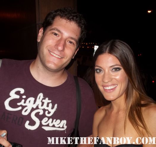Mike The fanboy with dexter star jennifer carpenter after the showtime emmy party on sunset blvd deborah morgan signed autograph
