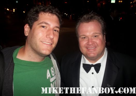 mike the fanboy with modern family star and emmy winner eric stonestreet at the fox 2011 emmy afterparty raising hope and facts of life star cloris leachman signs autographs for fans at the fox emmy after party  2011 fox emmy awards show after party in west hollywood with lea michele julie bowen ty burrell eric stonestreet ariel winter david borenaz