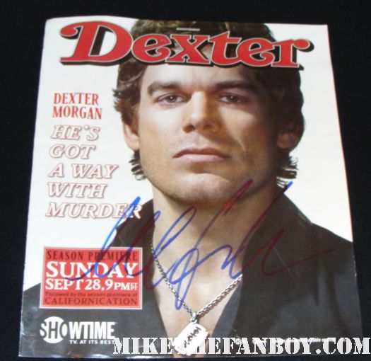 Michael C Hall signed autograph rare Dexter rolling stone promo cover hot sexy season 3 promo