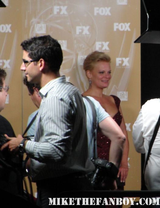 martha plimpton on the red carpet at the David Boreanaz signed autograph angel season 5 the end rare promo poster hot sexy damn fine bones star the fox emmy after party  2011 fox emmy awards show after party in west hollywood with lea michele julie bowen ty burrell eric stonestreet ariel winter david borenaz 