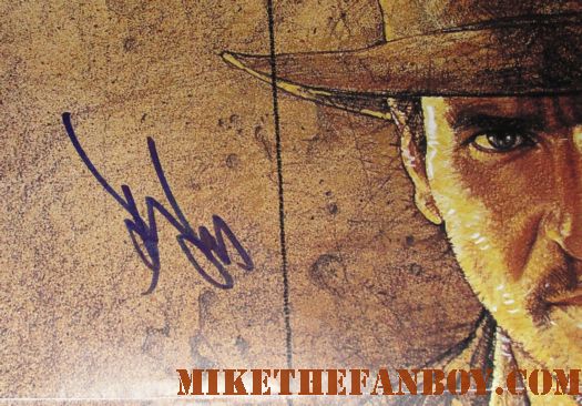 harrison ford signed autograph raiders of the lost ark original german promo poster hot promo original raiders of the lost ark poster indiana jones autograph signed