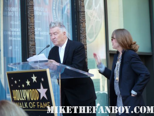 sissy spacek and david lynch at her walk of fame celebration star ceremony sissy spacek's star ceremony on the hollywood walk of fame promoting the help signed autograph rare promo