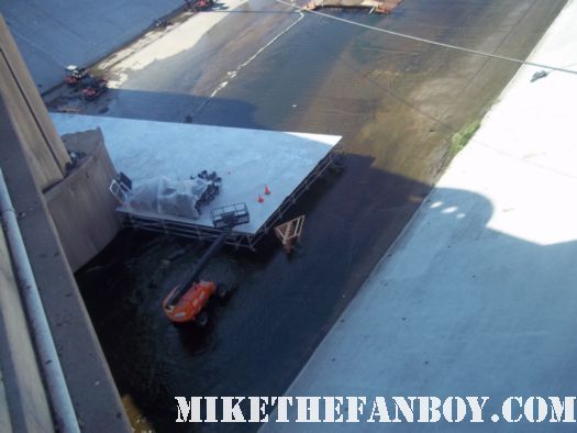 dark knight rises exclusive set pictures of the bat plane on location on set christian bale rare promo