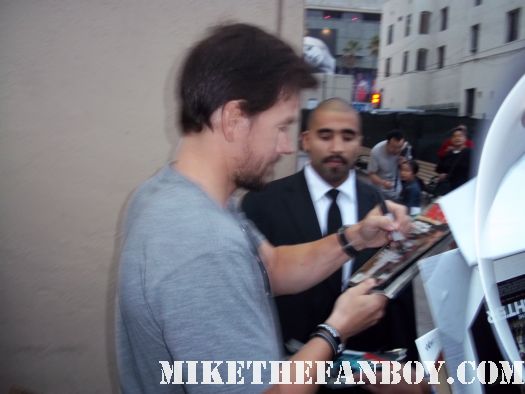 Marky Mark wahlberg arrives at a talk show taping to promote boardwalk empire and signs autographs for fans hot and sexy mark wahlberg