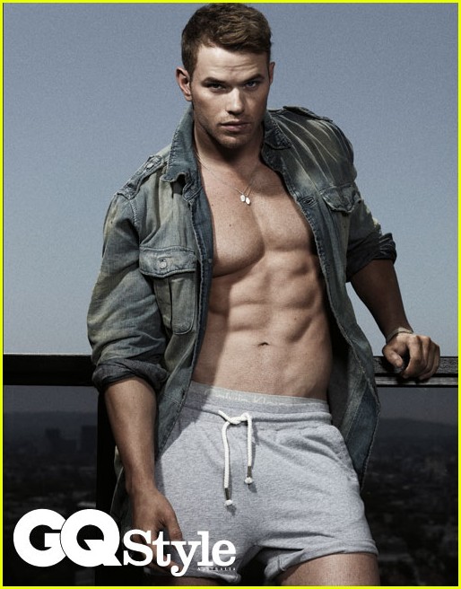shirtless kellan lutz flexes his muscles in this hot and sexy photoshoot from gq austrailia magazine 2011 september hot sexy kellan lutz rare twilight promo