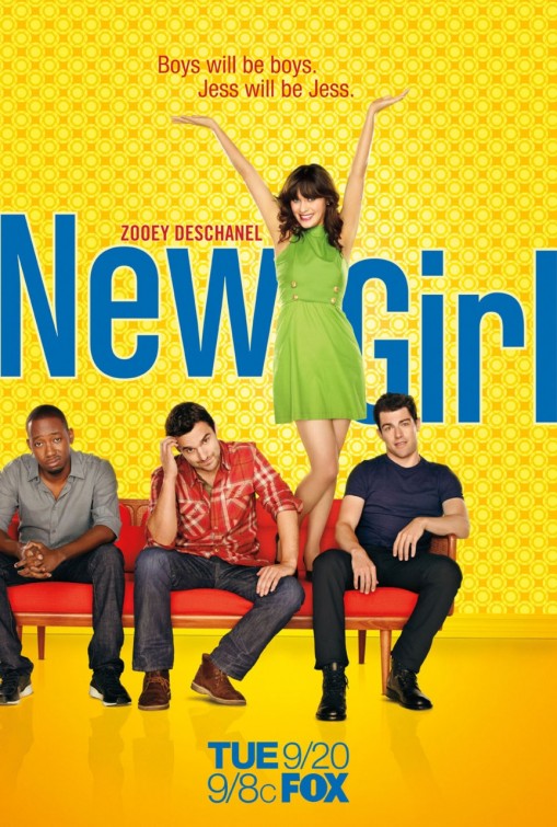 zooey deschanel in the New Girl rare promo poster Fox new series hot sexy weeds star 500 days of summer rare promo