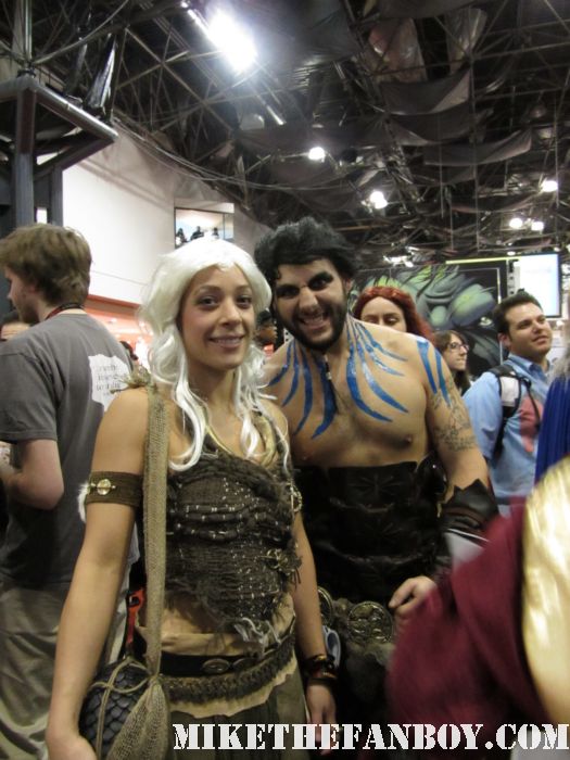 Likewise, there was a Khal Drogo from Game of Thrones walking around... cosplay rare shirtless fans walking around new york comic con 2011 nycc 2011