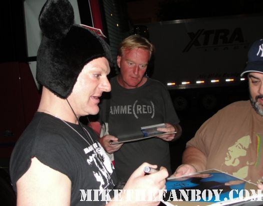 erasure front man andy bell signing autographs for fans outside the hollywood palladium 10-1-11 hot sexy rare tomorrow's World World tour