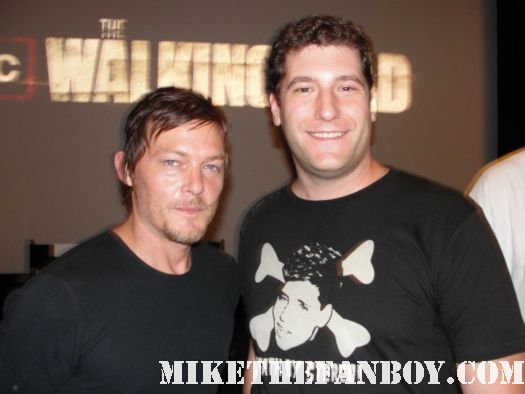 Mike The Fanboy with Norman Reedus mike the fanboy with Norman Reedus at the walking dead season 2 premiere screening Daryl Dixon
