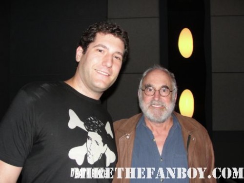 mike the fanboy with Jeffrey DeMunn Dale Horvath at the walking dead season 2 premiere SAG screening