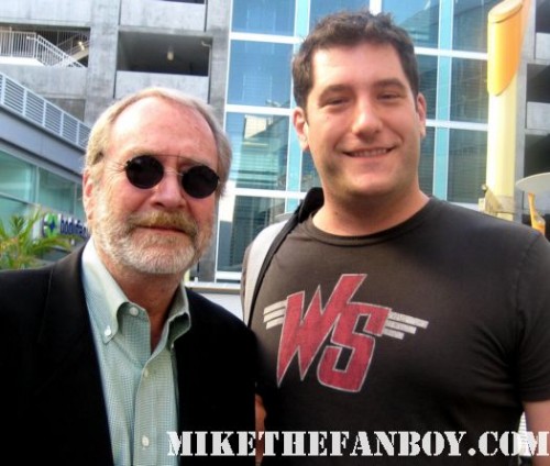 Mike the fanboy with clue the movie star martin mull at the world movie premiere of And they're off at the arclight theatre signed autograph