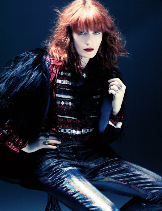 florence and the machine star florence welch striking sexy photoshoot photo shoot for Interview magazine october 2011 what the water gave me cover